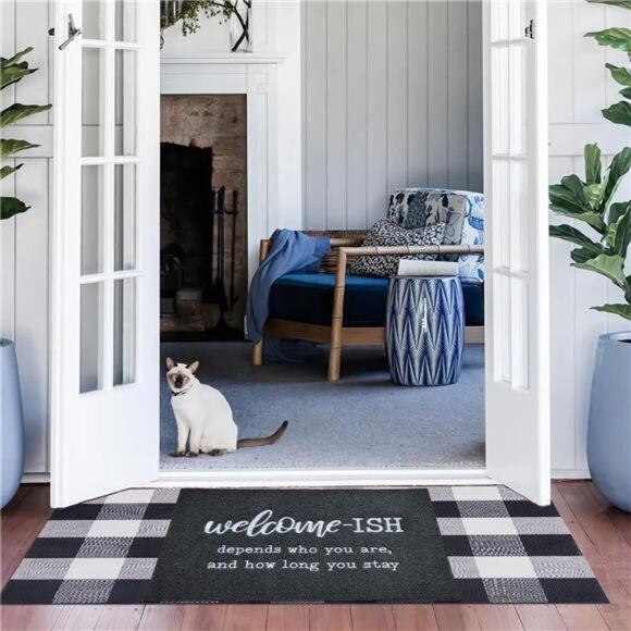 Large Door Mat Outdoor Entrance Durable Welcome Mat for Front Door Outside - Picture 5 of 8